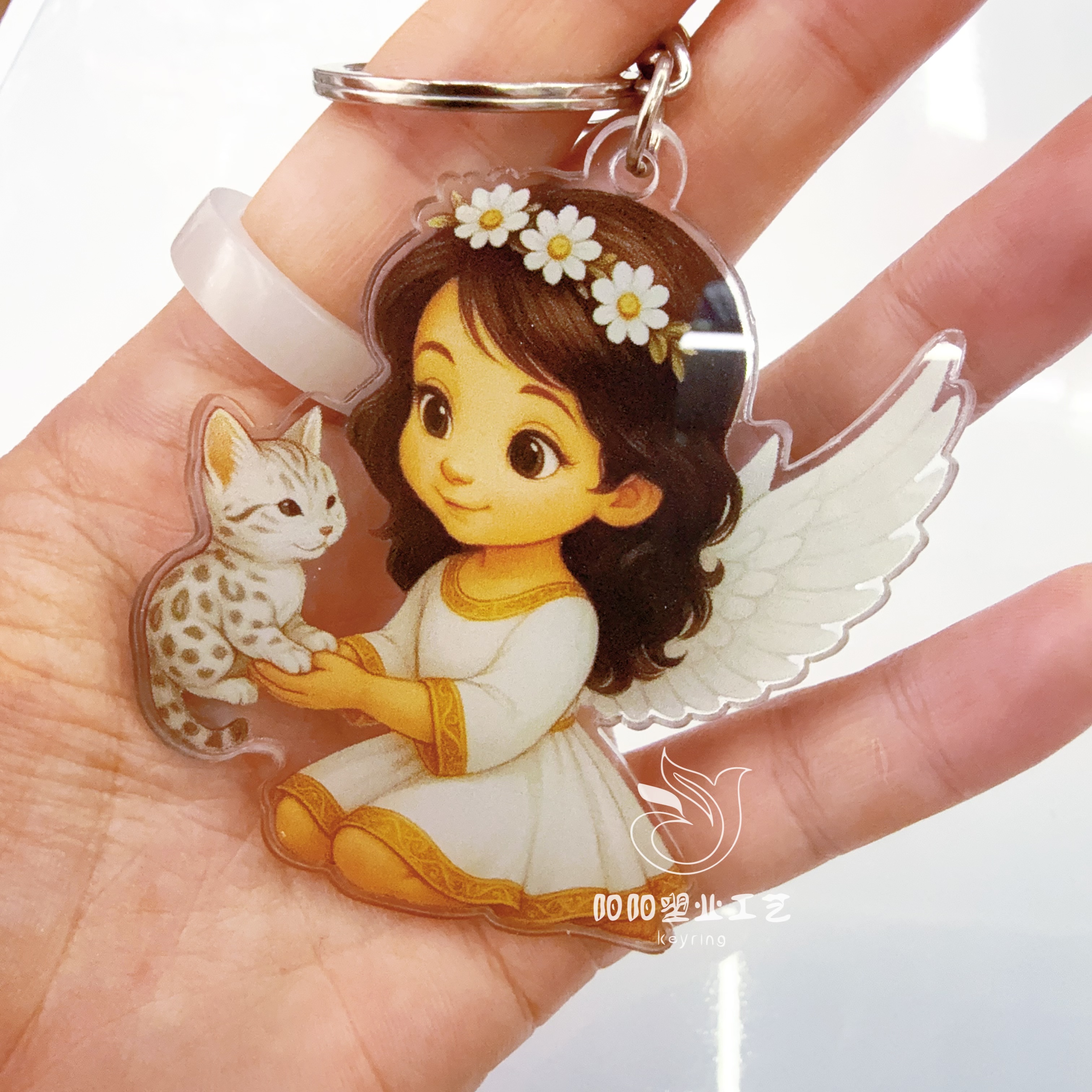 Customized acrylic keychains, anime cartoon accessories, standing signs, fridge magnets, and wholesale double-sided small gift pendants full figure