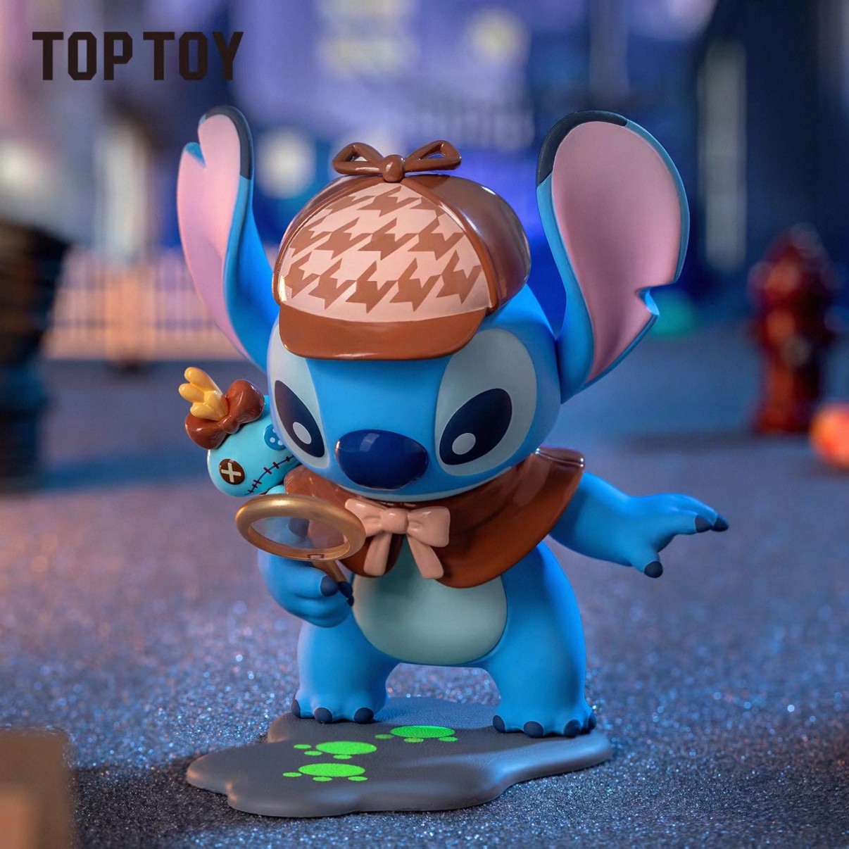TOPTOY Disney Stitch City Adventure Series figurine Desktop Ornament, Stitch's birthday gift