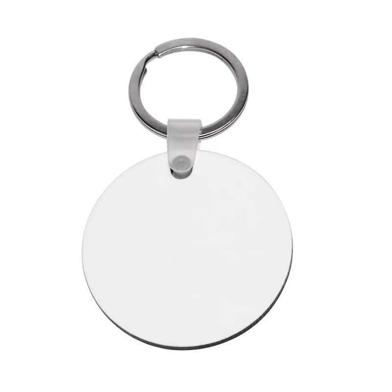 Thermal sublimation acrylic keychain single-sided printing, thermal transfer acrylic keychain DIY printing with coating Item Picture