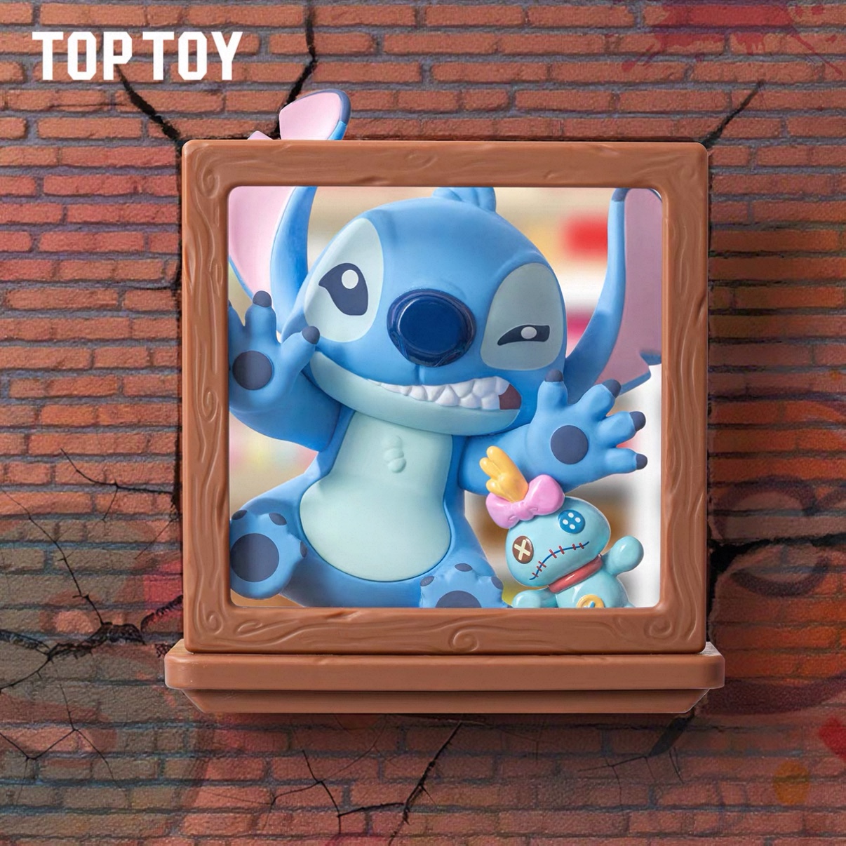 TOPTOY Disney Stitch City Adventure Series figurine Desktop Ornament, Stitch's birthday gift details Picture