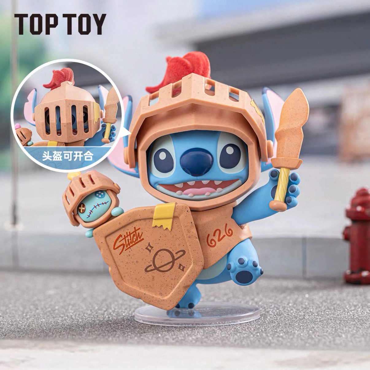 TOPTOY Disney Stitch City Adventure Series figurine Desktop Ornament, Stitch's birthday gift Specification image