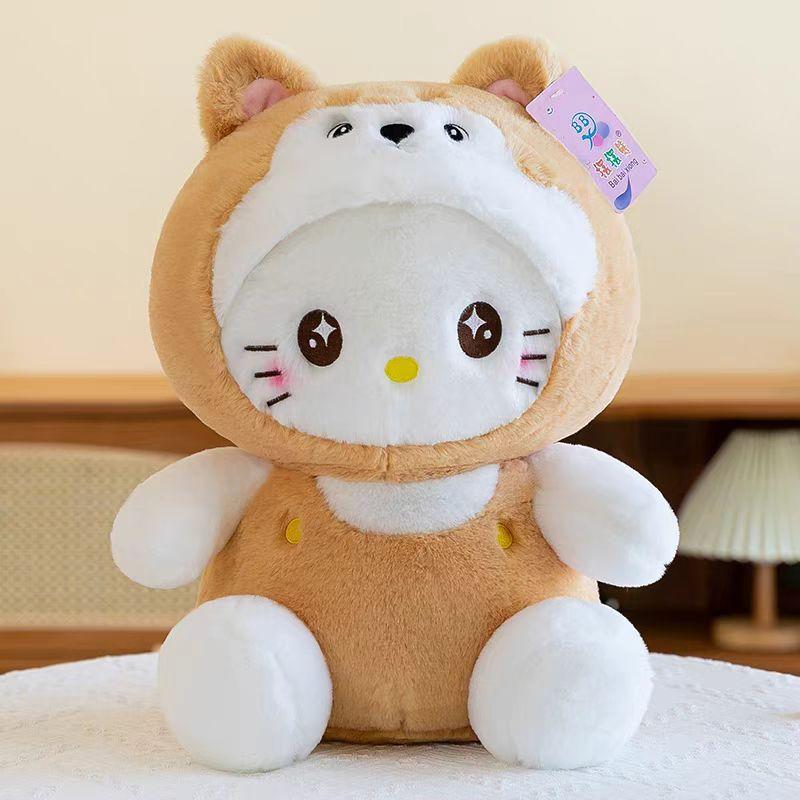The new hooded cat series of plush toys and creative dolls are perfect birthday gifts for friends