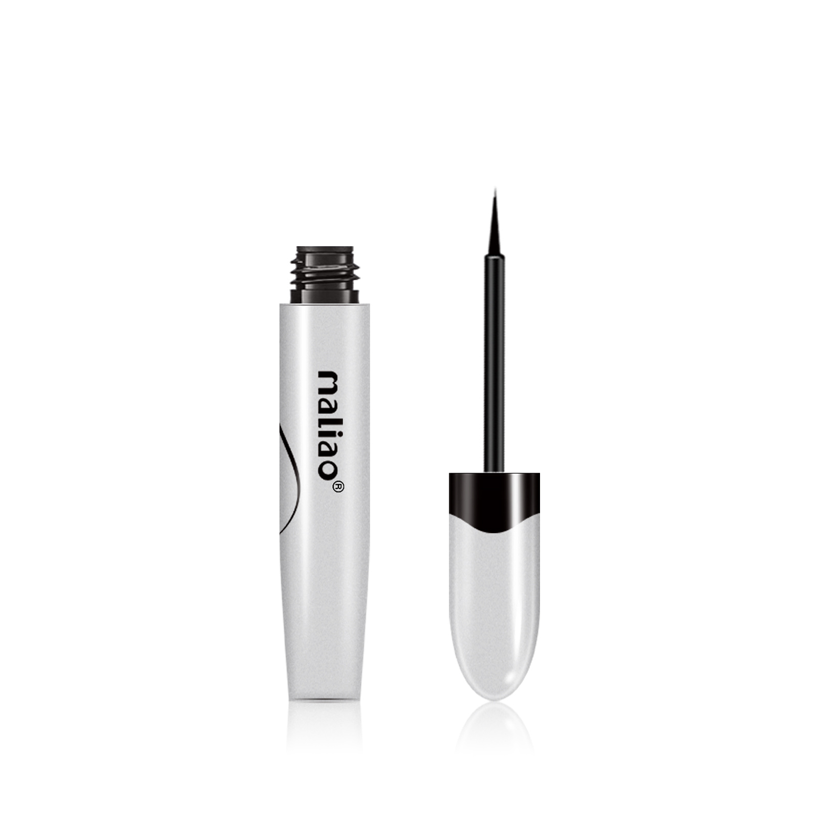 可贴牌定制 Maliao银色哑光眼线液笔 防水防汗持久不晕染极细速干