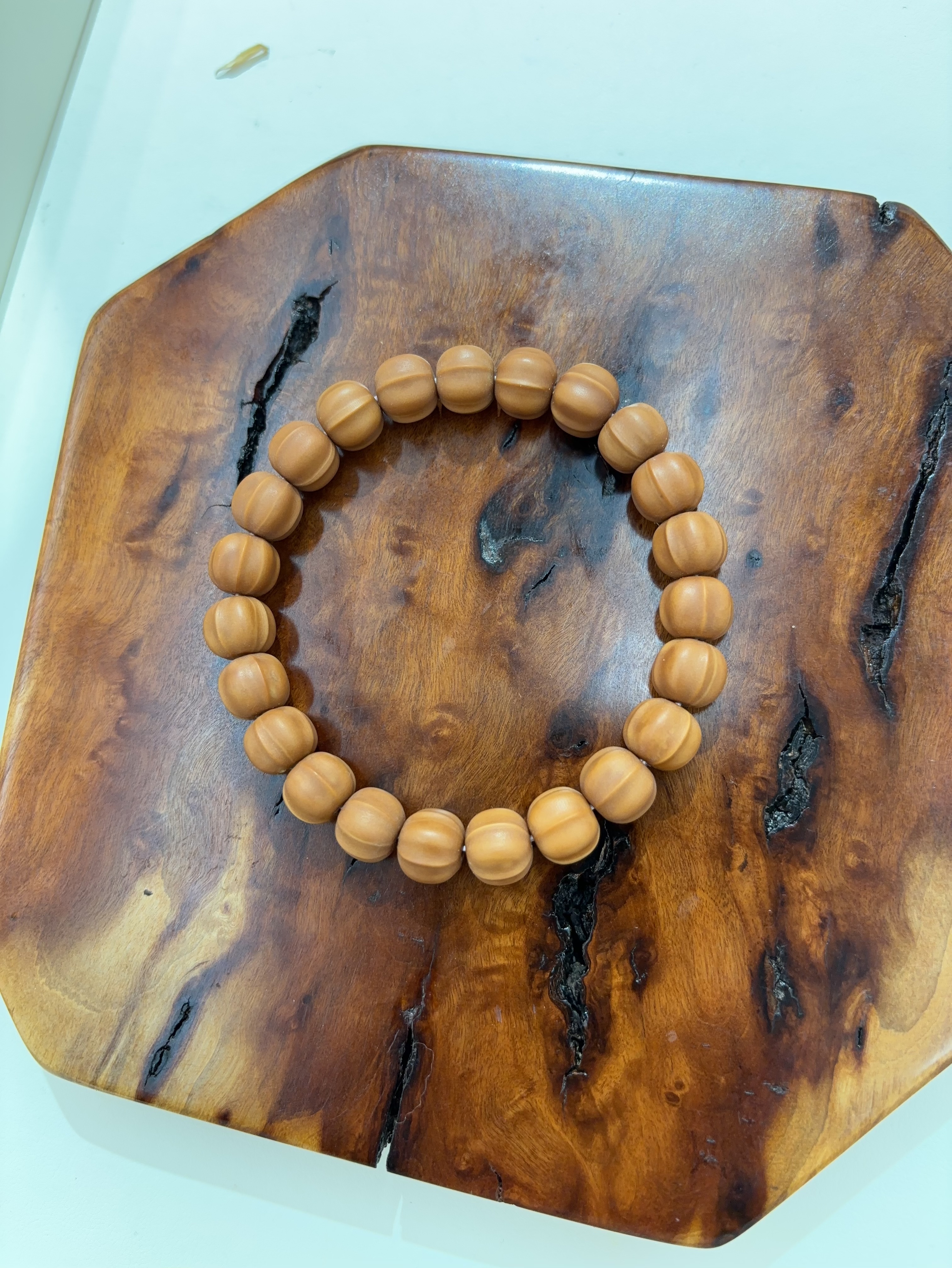 天然野生雕刻猴头手串鲨鱼背光珠手盘小核桃单圈文玩男女佛珠盘玩手链手串详情图7