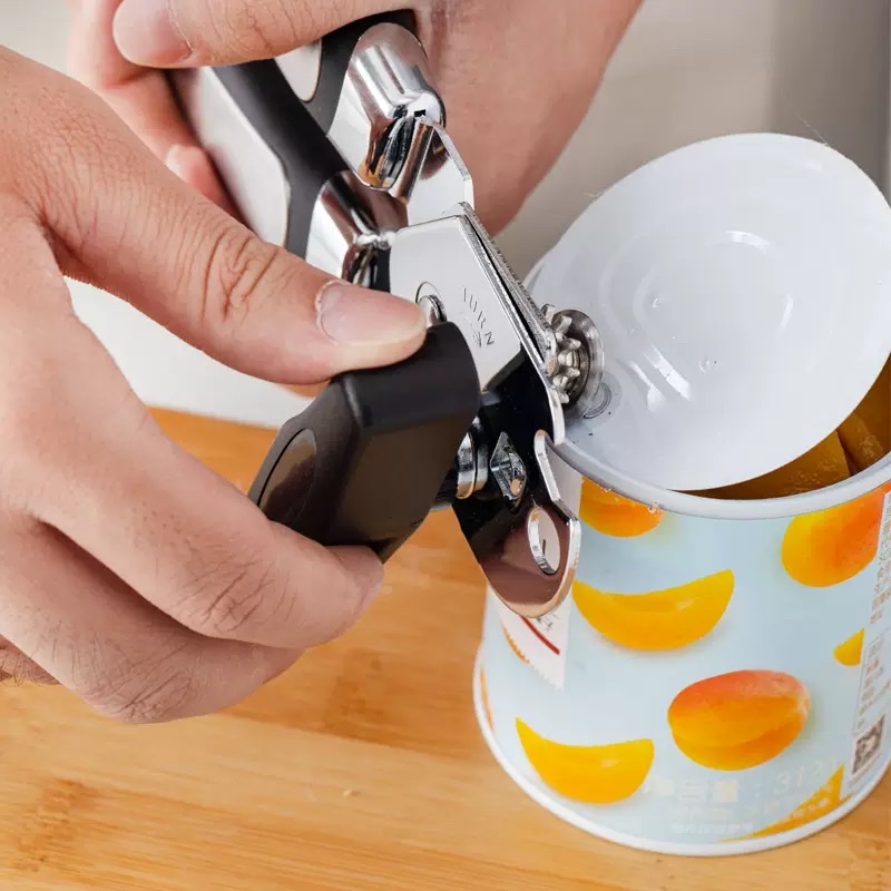 不锈钢开罐器罐头刀罐头工具手动三合一多功能啤酒起子开瓶器 酒刀开瓶器冰箱贴啤酒瓶开瓶器动漫白底实物图