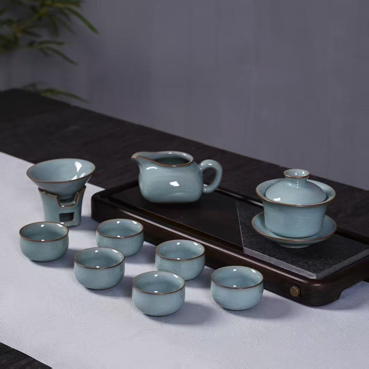 龙泉青瓷陶瓷茶具套装8069陶李家家居装饰品详情图3