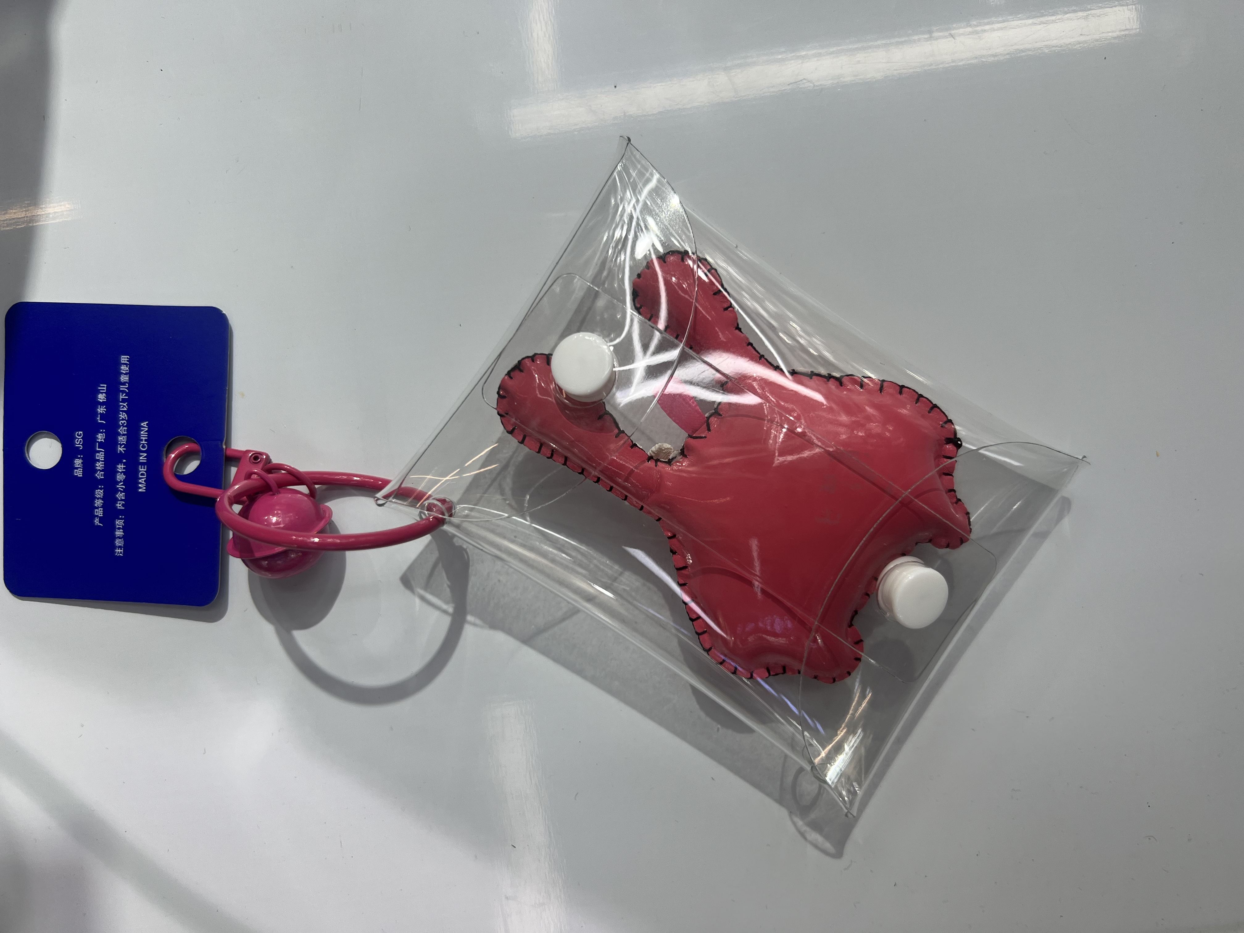 纯手工制作钥匙扣挂件钥匙扣配件钥匙扣钥匙挂件粉兔子纯手工钥匙扣详情图3