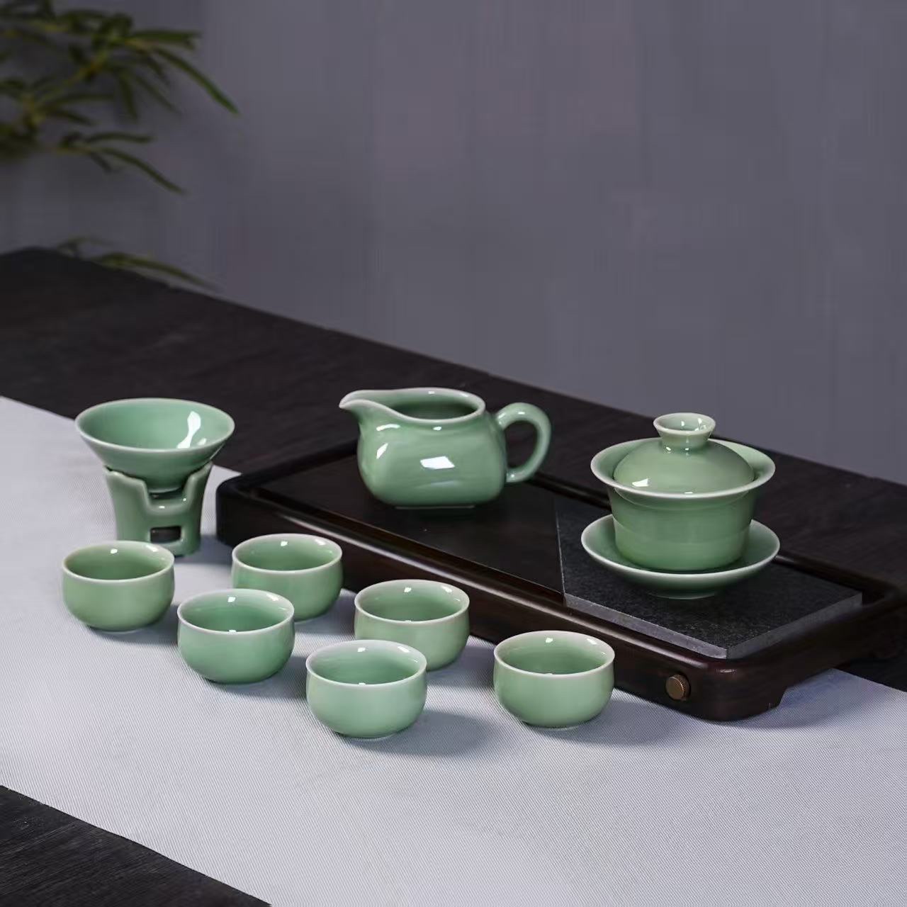 龙泉青瓷陶瓷茶具套装8069陶李家家居装饰品详情图8