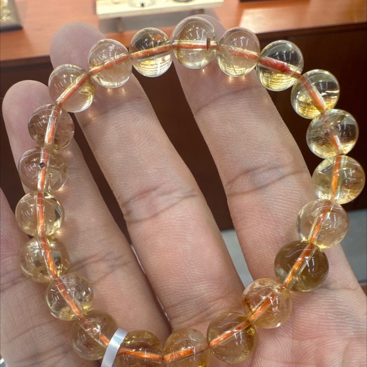【 Ya Jin Pei Jewelry 】6a Natural Yellow Tower Crystal Bracelet Design Series Handmade details Picture