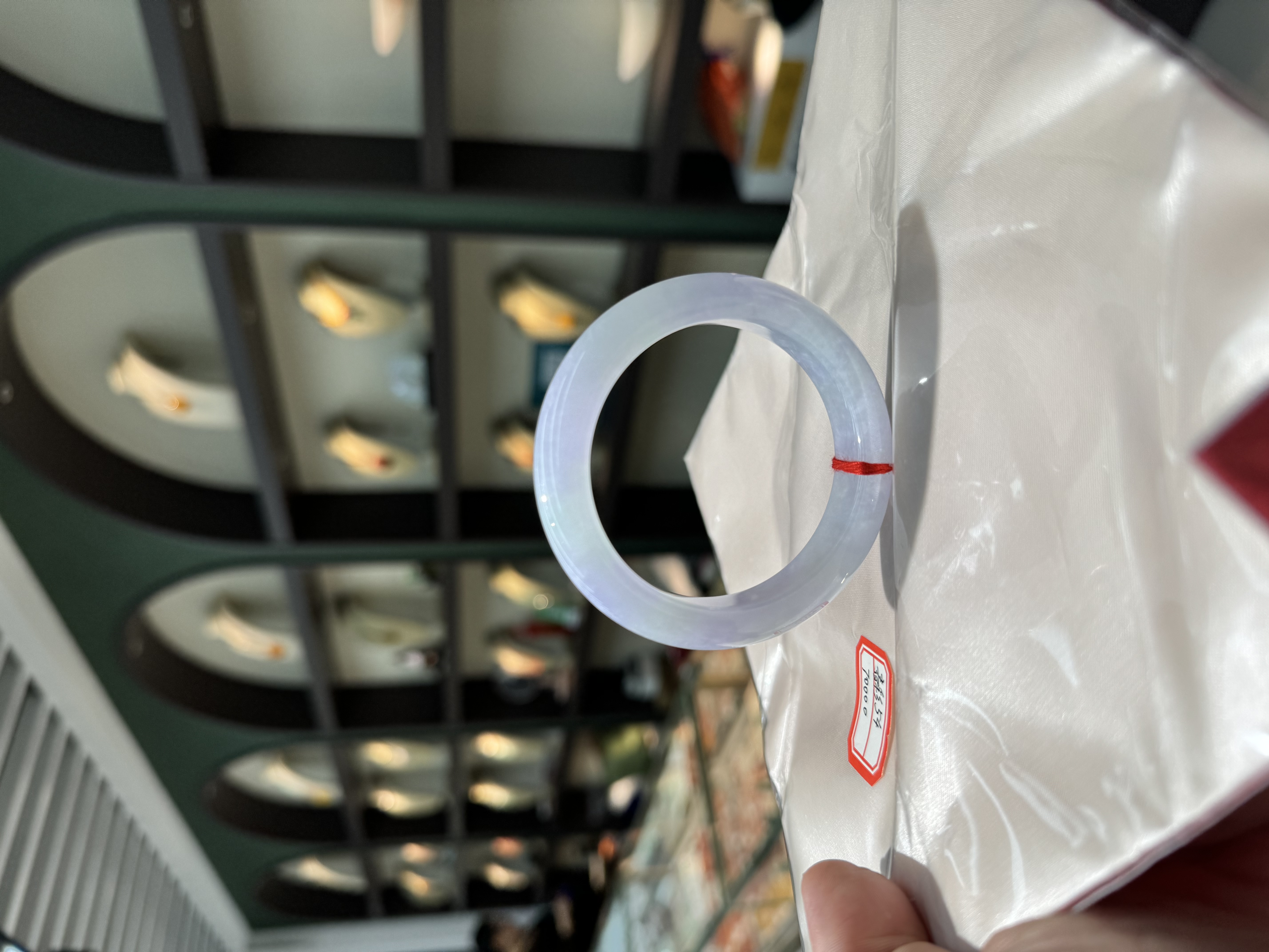 紫色翡翠手镯54圈图