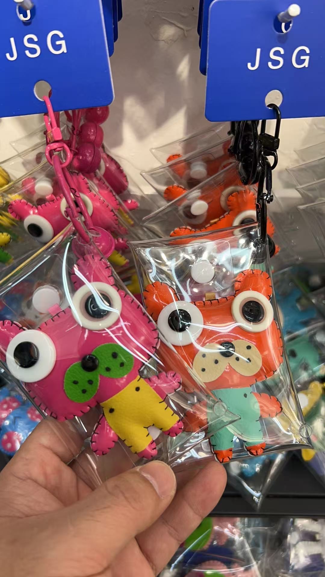 纯手工钥匙扣可爱的小老虎一对 纯手工钥匙扣挂件