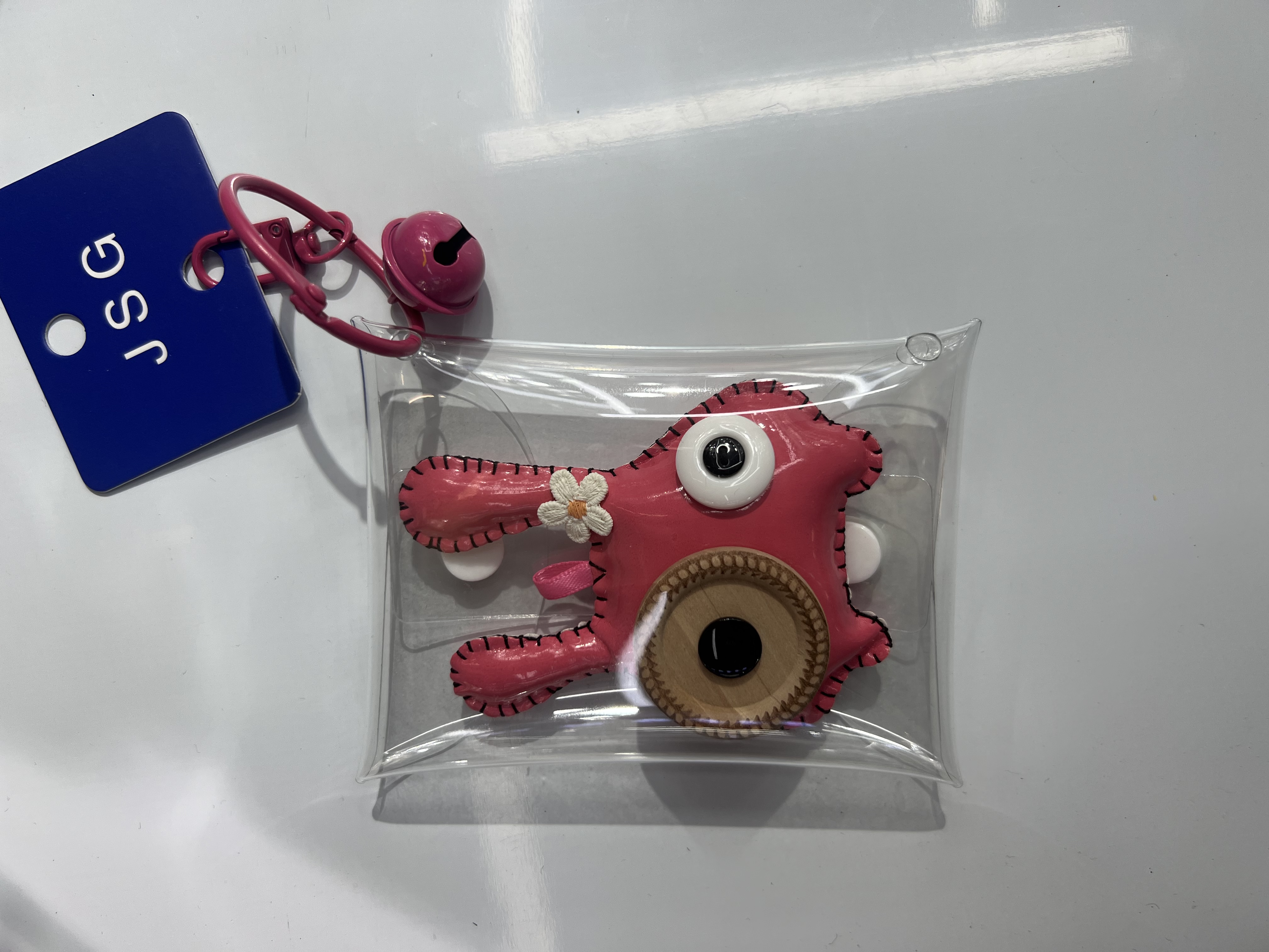 纯手工制作钥匙扣挂件钥匙扣配件钥匙扣钥匙挂件粉兔子纯手工钥匙扣细节图