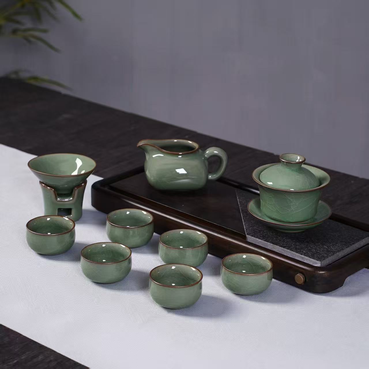 龙泉青瓷陶瓷茶具套装8069陶李家家居装饰品详情图5