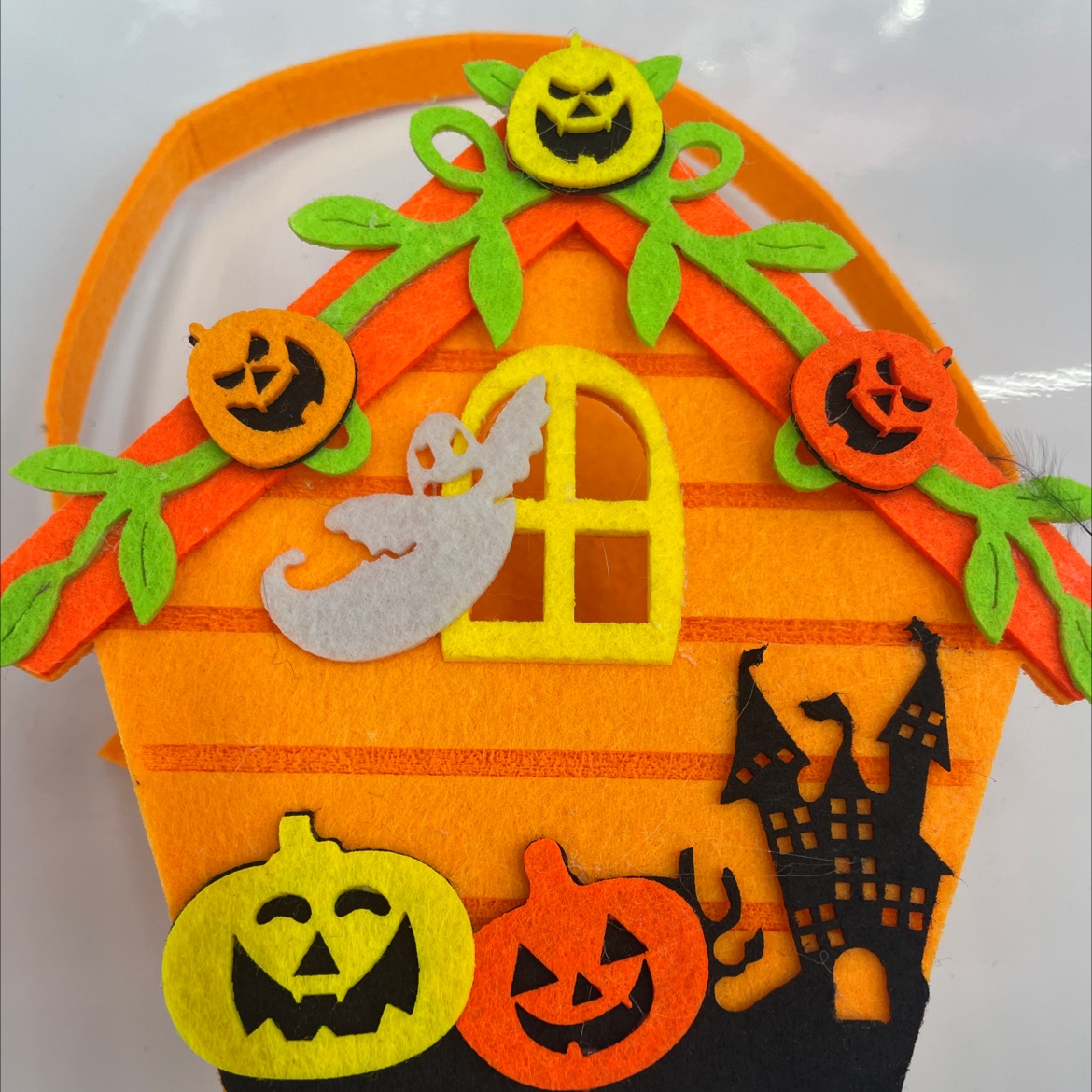 橘色无纺布南瓜糖果袋，万圣节手提袋，欢迎新老客户莅临本店洽谈交流指导