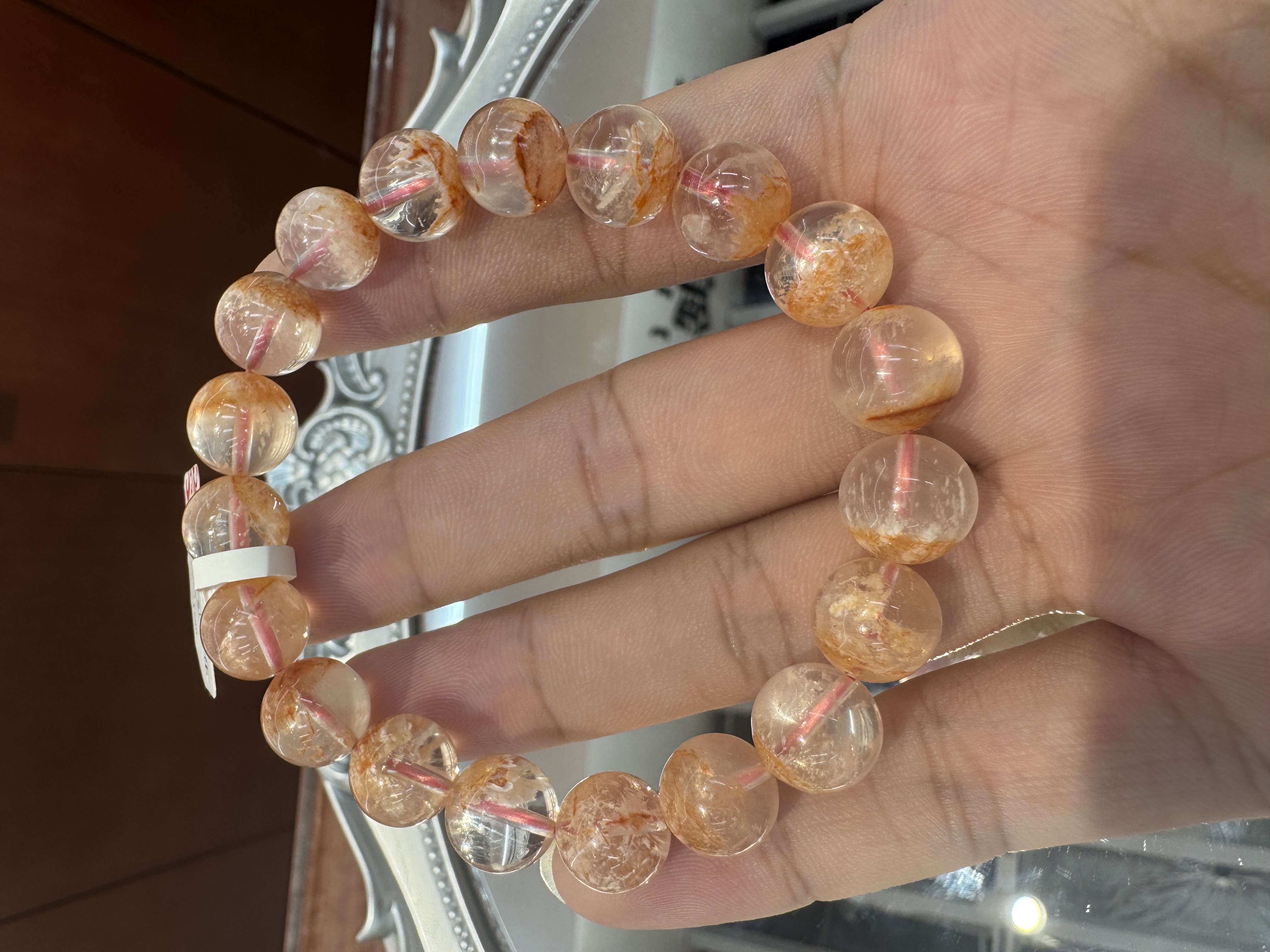 【 Ya Jin Pei Jewelry 】 Natural Red Gum Flower Treasure Basin Design Series Handmade details Picture