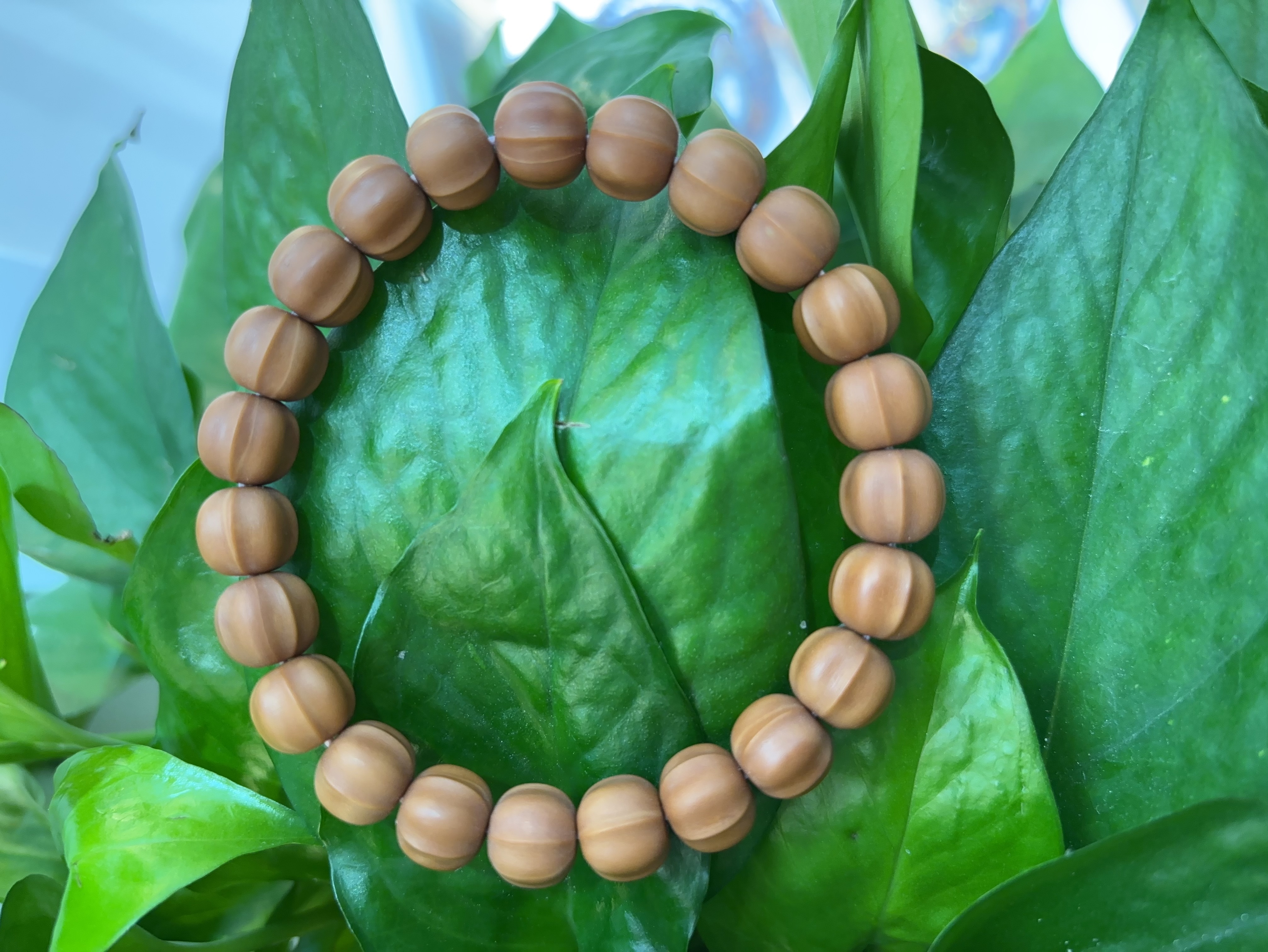 天然野生雕刻猴头手串鲨鱼背光珠手盘小核桃单圈文玩男女佛珠盘玩手链手串