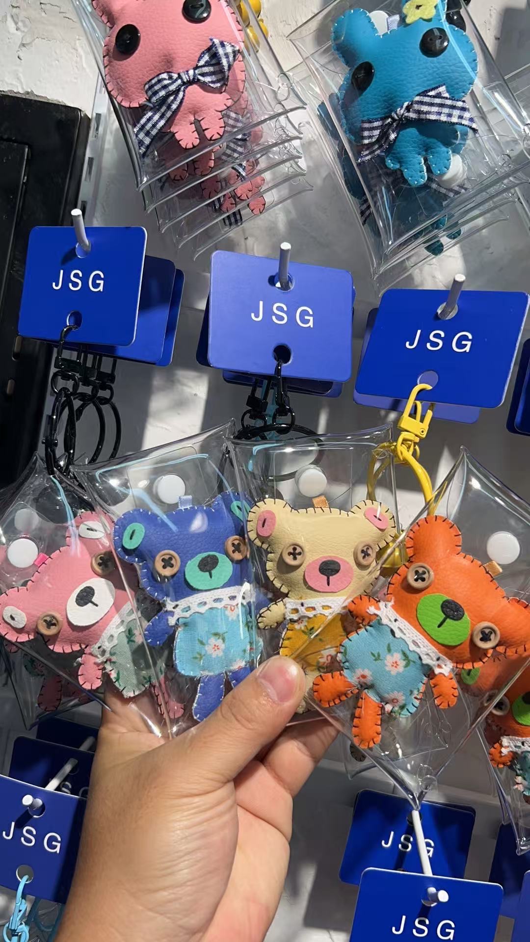 纯手工钥匙扣小花裙子可爱小猫钥匙扣挂件钥匙扣