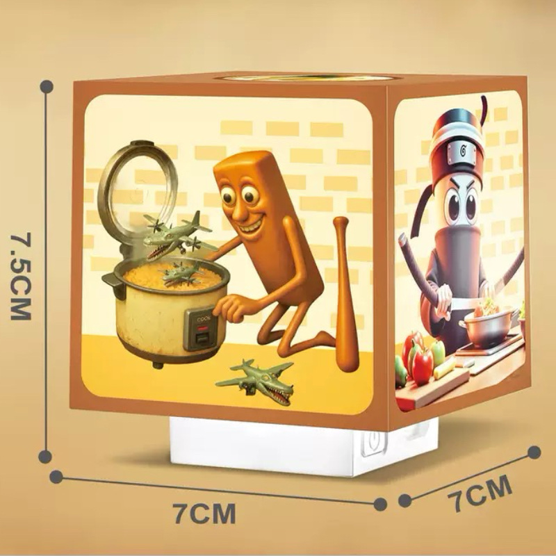 New square tap light with 3 light Settings, 500 mah USB charging, children's learning light details Picture