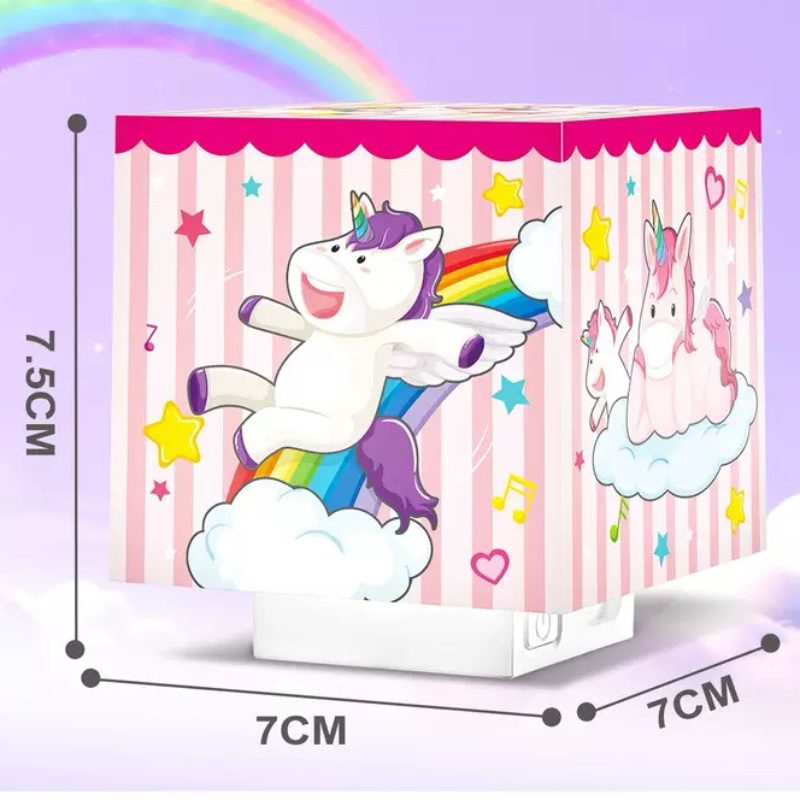 New square tap light with 3 light Settings, 500 mah USB charging, children's learning light Specification image