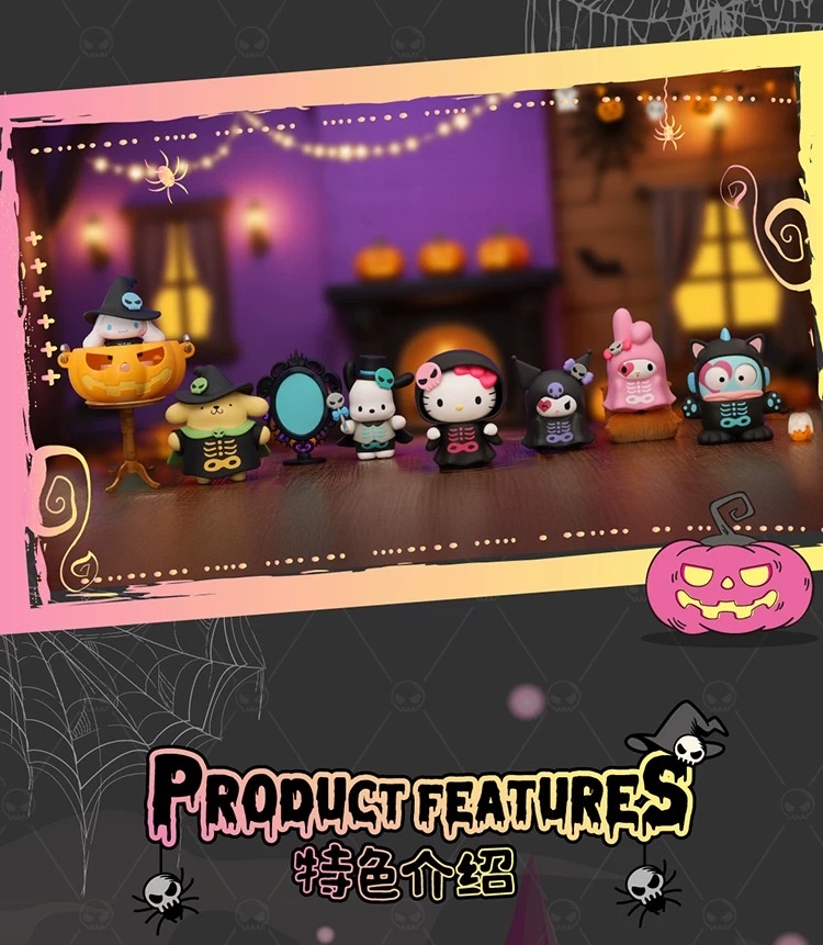 TOPTOY Sanrio Trick-or-Treating Night Series Kuromi Figurine Blind Box Desktop Decoration Birthday Gift detail image 17