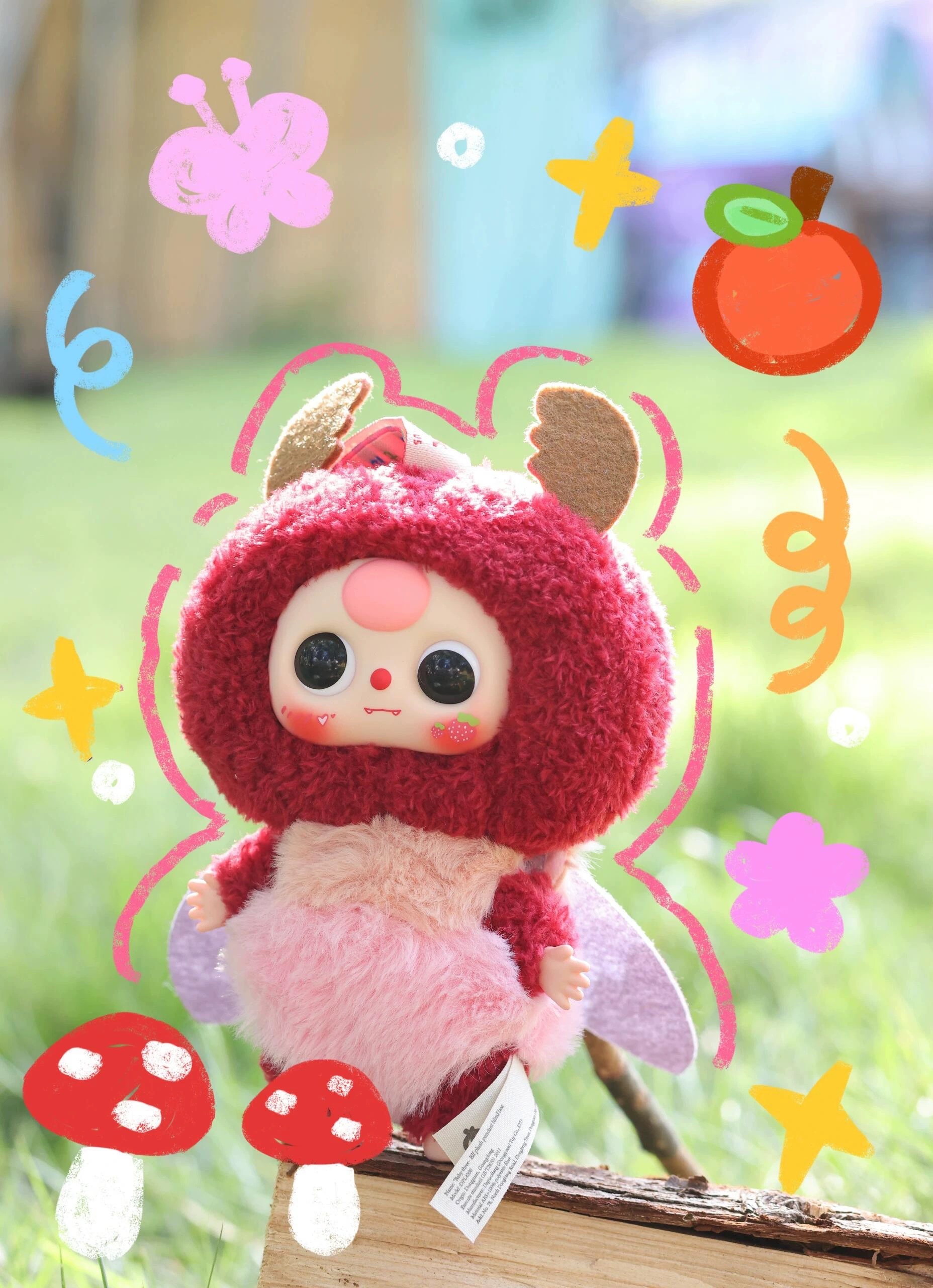 Baby three, Little Elf Series, plush blind box, trendy toys, figurines, pendants, cute gifts Specification image
