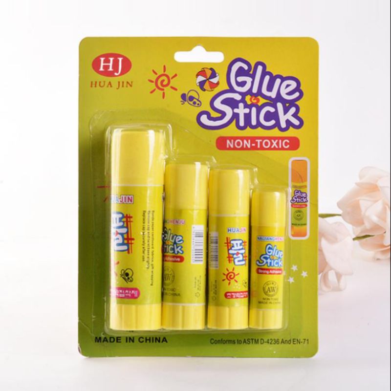 华进厂家批发高粘度固体 胶办公用 品手工固体胶吸卡固体胶套装