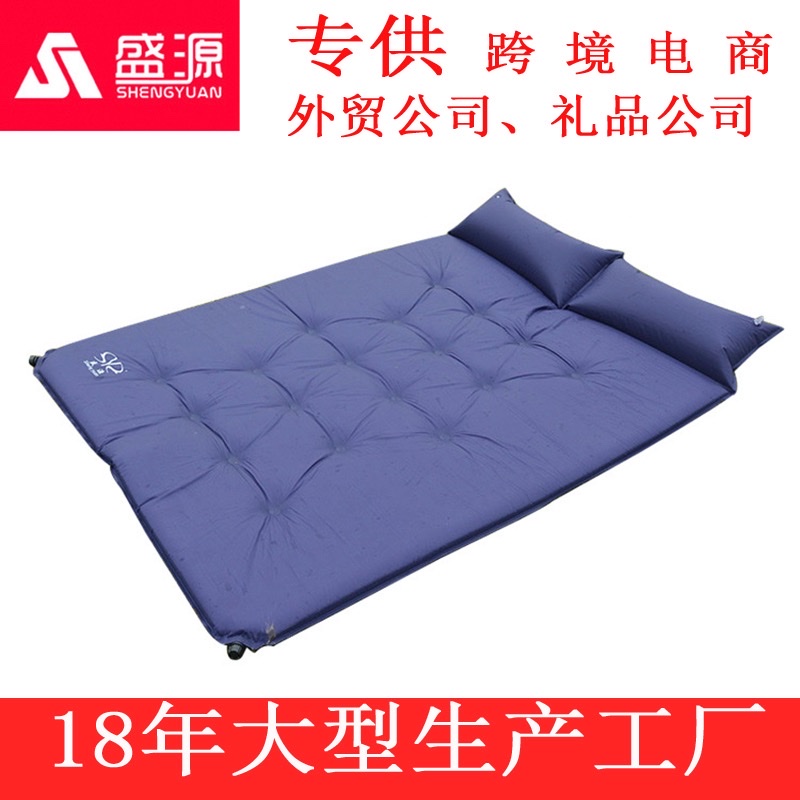 户外双人增厚充气垫，快速充气/收纳，轻巧易携弹，情侣不二选择