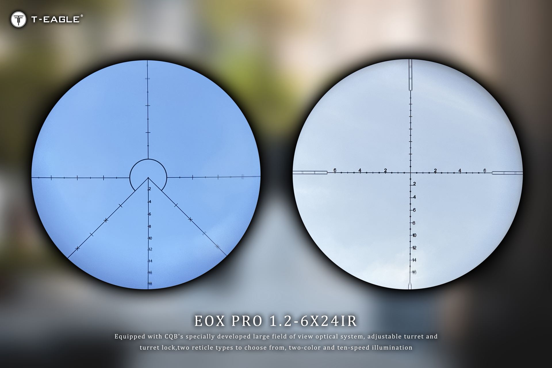 T-EAGLE EOX PRO 1.2-6*24IR Mountain Camping telescope, Large eyepiece astronomical telescope, Mobile live streaming Wonder, sight, outdoor observation equipment detail image 6