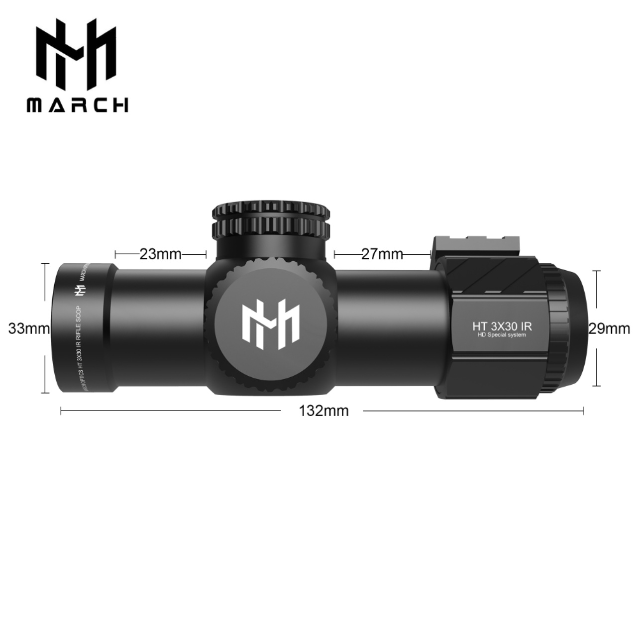 MARCH HT3*30IR 30 Tube with traffic light mountain camping telescope, eyepiece astronomical telescope, mobile live streaming Wonder, scope, outdoor observation equipment Specification image