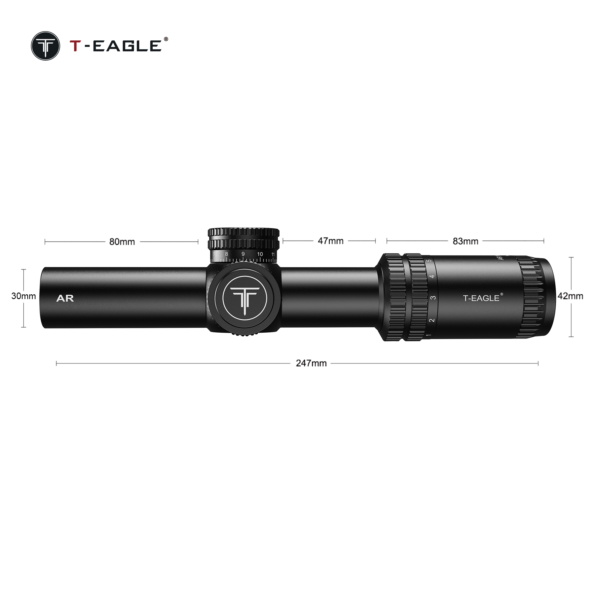 E-TEAGLE AR1-6*24IR True 1x Mountain Camping telescope, large eyepiece astronomical telescope, mobile phone live streaming wonder, sight, outdoor observation equipment Specification image