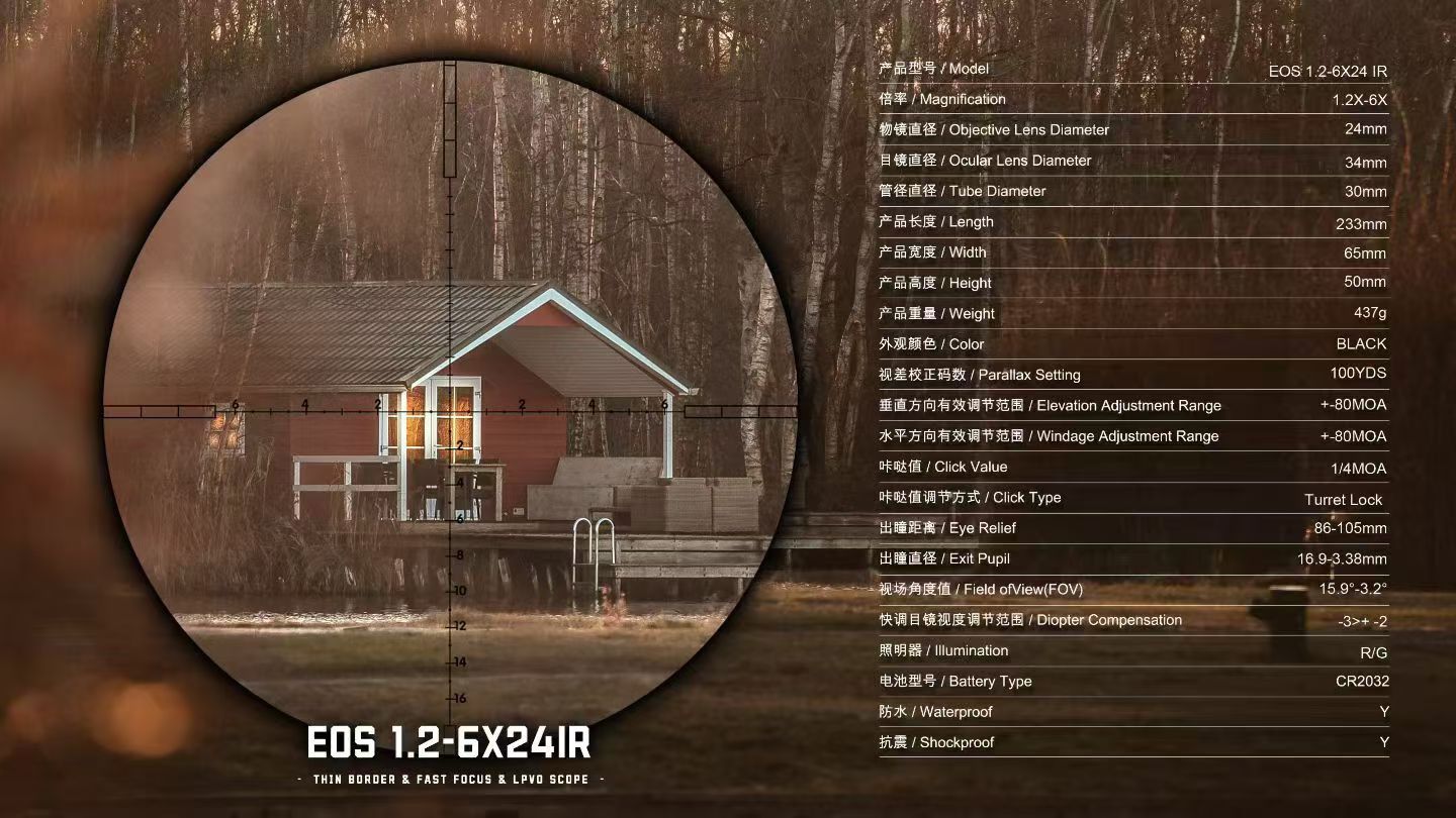 T-EAGLE EOS 1.2-6*24IR Mountain Outdoor telescope, large eyepiece, astronomical telescope, Camping supplies, mobile live streaming wonder, sight, suitable detail image 5