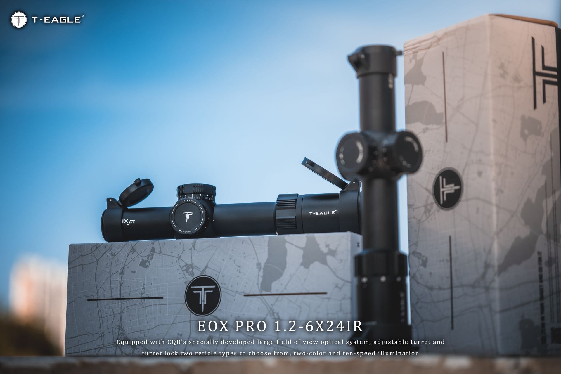 T-EAGLE EOX PRO 1.2-6*24IR Mountain Camping telescope, Large eyepiece astronomical telescope, Mobile live streaming Wonder, sight, outdoor observation equipment detail image 1