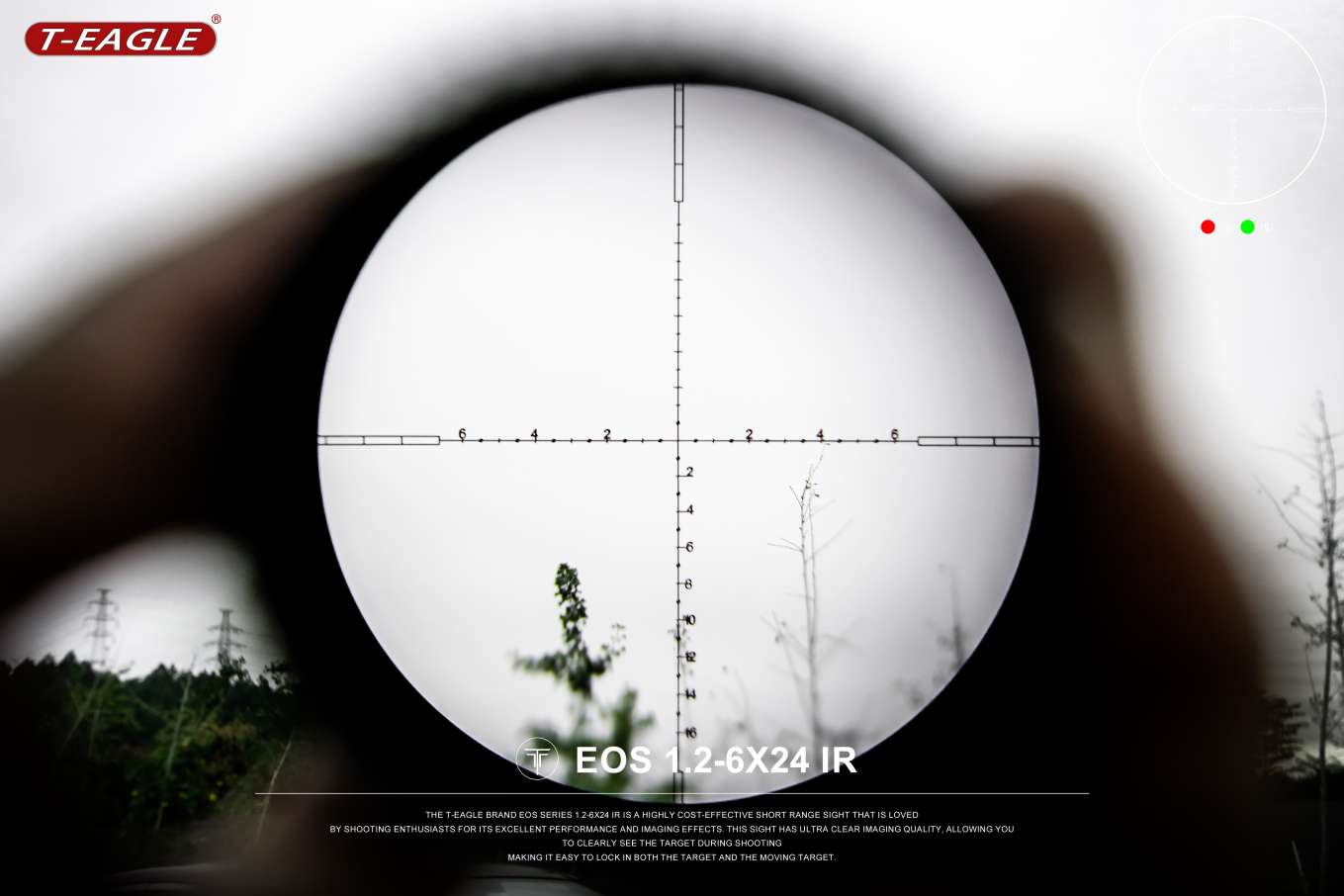 T-EAGLE EOS 1.2-6*24IR Mountain Outdoor telescope, large eyepiece, astronomical telescope, Camping supplies, mobile live streaming wonder, sight, suitable detail image 10