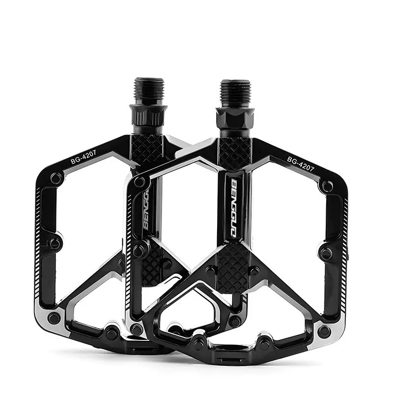 New type of aluminum alloy footrest for bicycles, mountain bikes and road bikes, anti-slip quick-release double DU Palin footrests details Picture