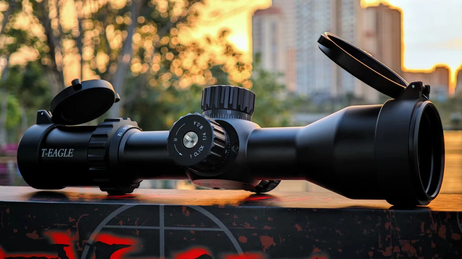 T-EAGLE MR3-12*44SSFP Short front triangular digital split mountain camping telescope with light, mobile live streaming magic tool, sight, outdoor equipment detail image 1