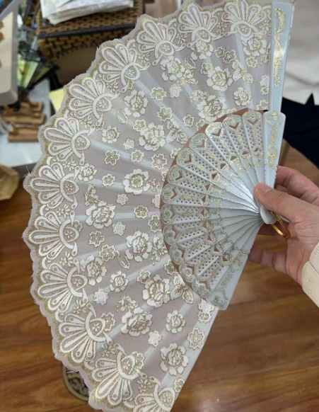 非遗漆扇DIY塑料扇子古语工艺手工扇子装饰品