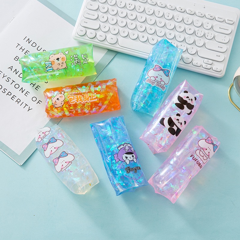 Factory direct sales of stress-relieving toys, creative panda pattern toys, prank props, adult stress-relieving and venting water balls, water snake toys that can't be caught, pinching fun