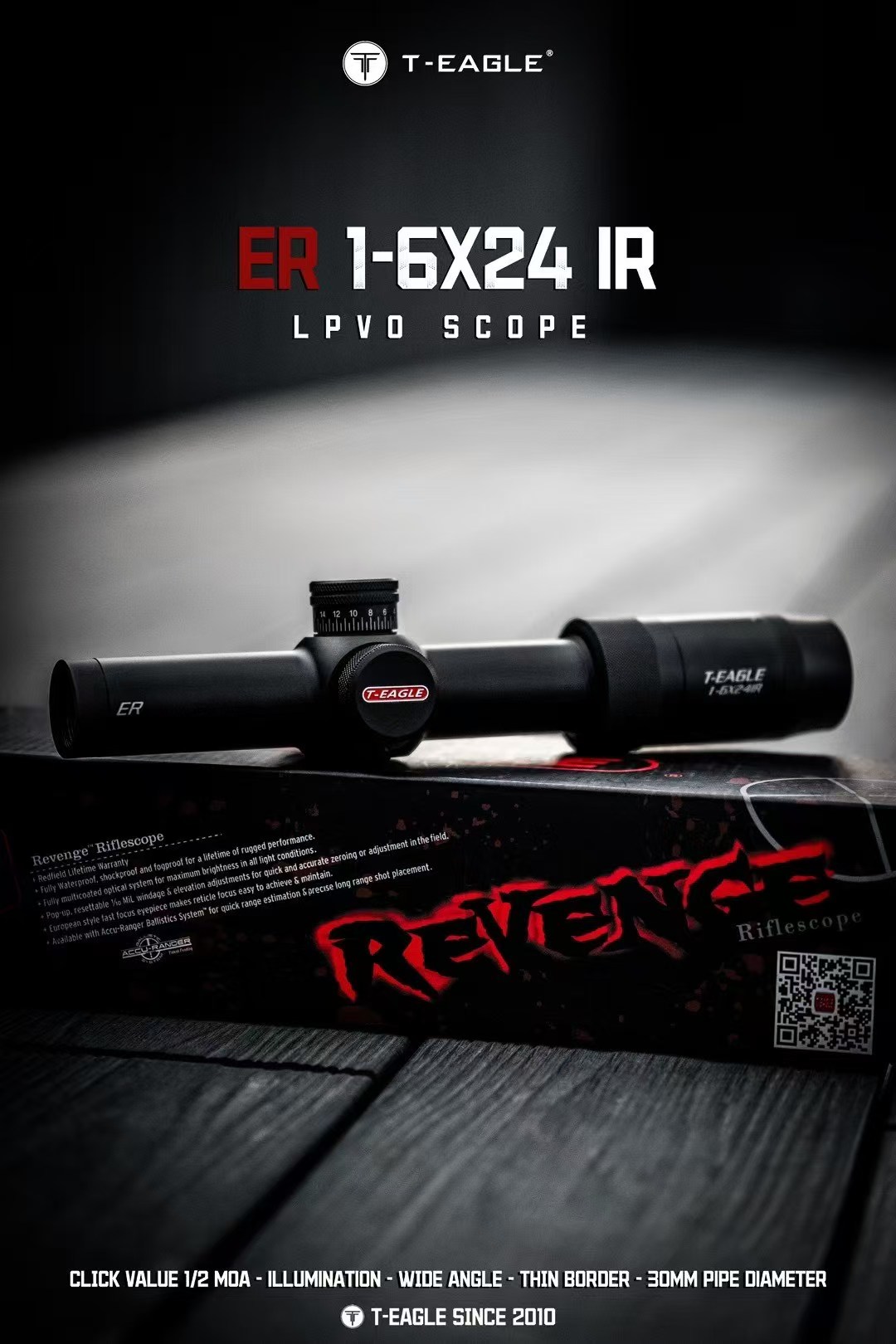 T-EAGLE ER1-6*24IR Mountain Camping telescope, large eyepiece, astronomy and celestial body observation, mobile live streaming wonder, sight, outdoor equipment detail image 7