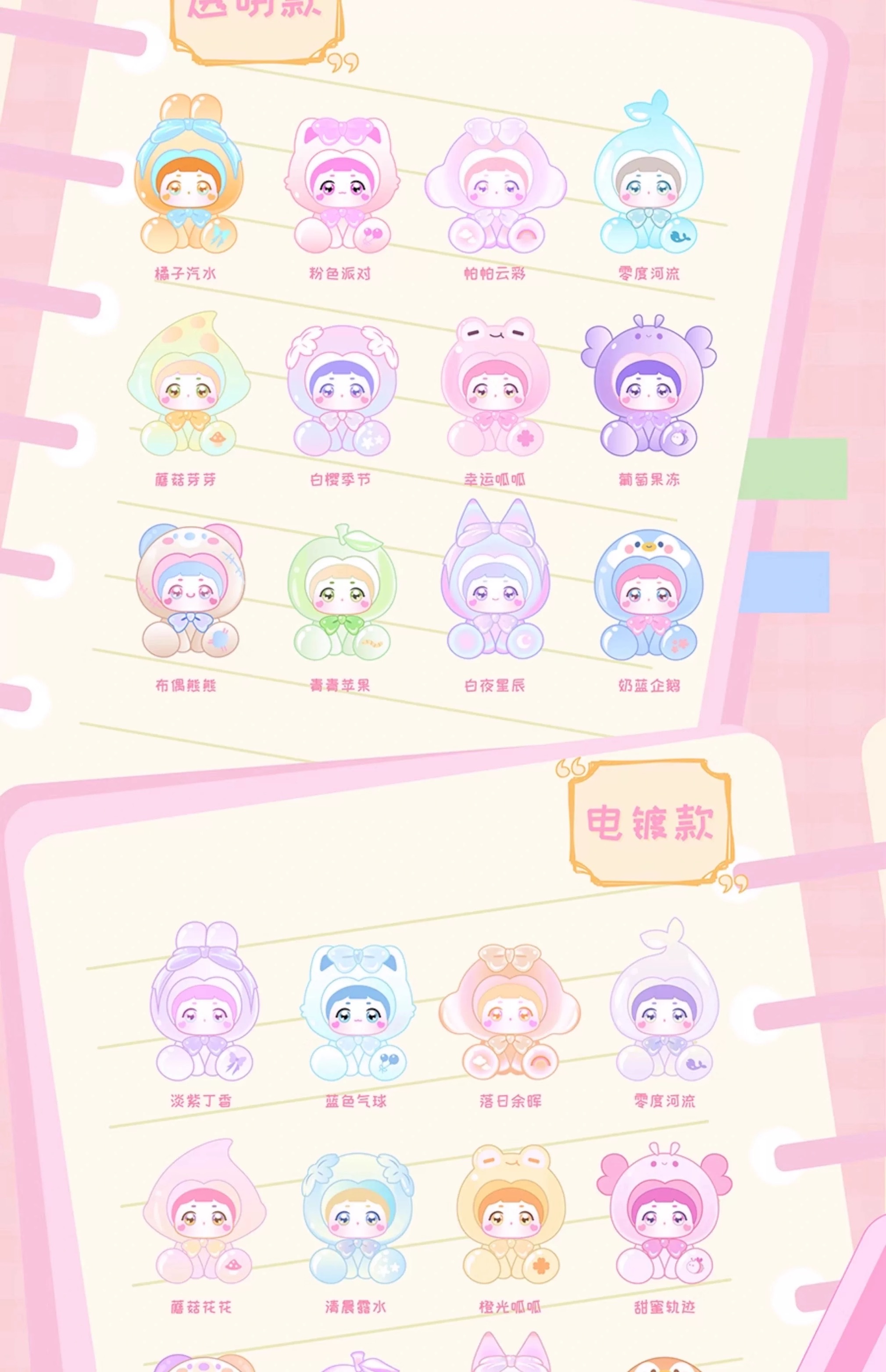 正版LiLi哩哩换装日记系列萌粒盲盒潮玩摆件可爱手办公仔圣诞礼物详情图6