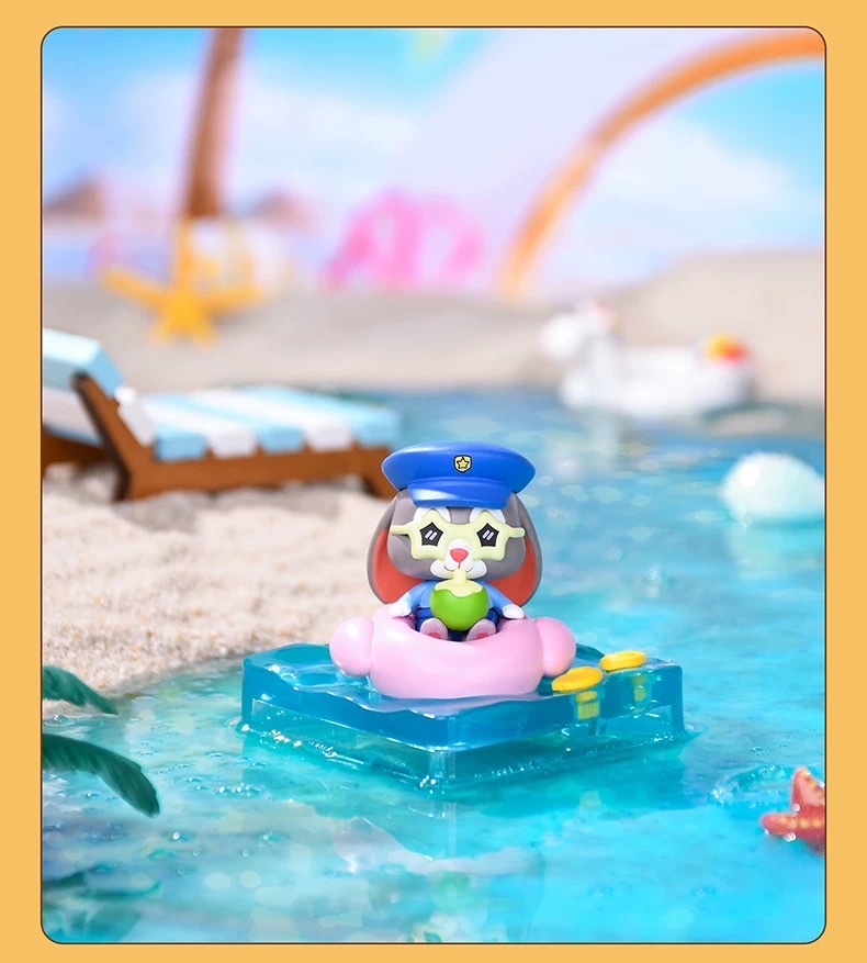 Disney Zootopia Summer Beach Series Blind Box Judy Nick Ocean Party Figurine detail image 11