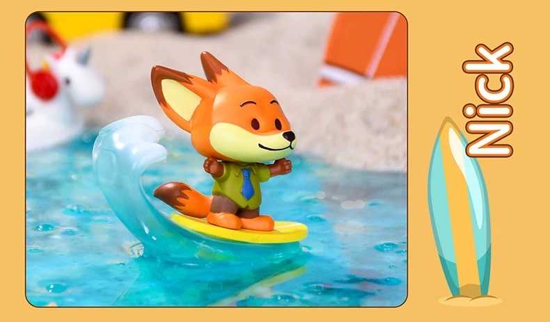 Disney Zootopia Summer Beach Series Blind Box Judy Nick Ocean Party Figurine detail image 10