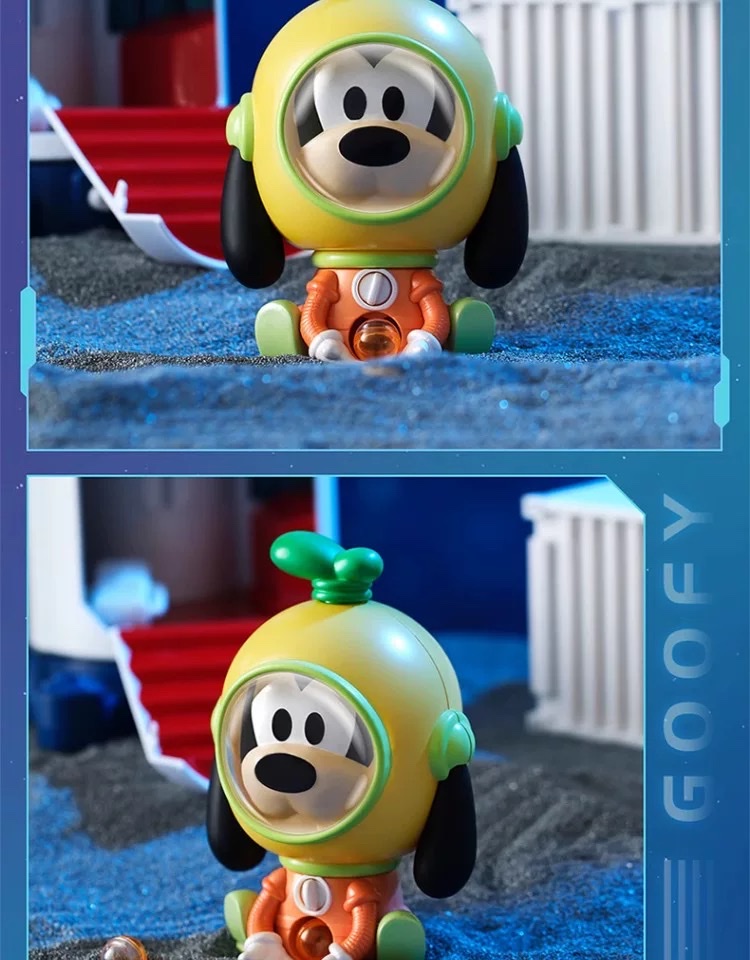 Disney Space Mini Gacha Machine blind box Donald Duck Mickey Minnie Fly plush toy detail image 19