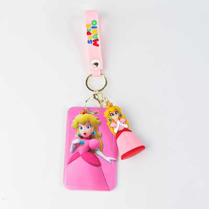 Super Mario student meal card, bus card, Mario work ID card, access control, student ID card, anti-loss protective case, keychain Item Picture