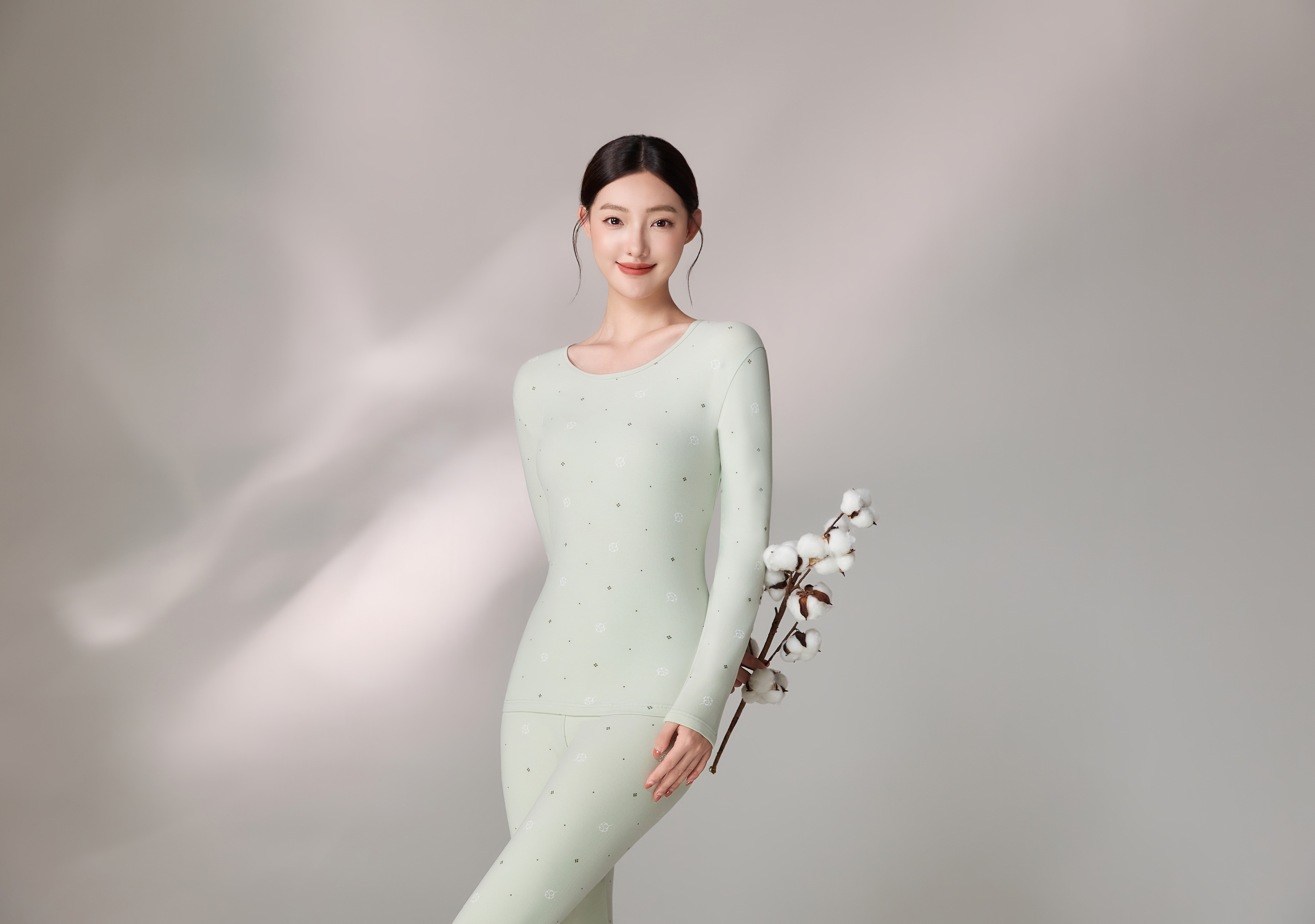 索丽娅女士秋冬保暖内衣套装内衣内搭秋裤保暖衣女秋季薄款舒适温暖纯棉莱卡磨毛详情图7