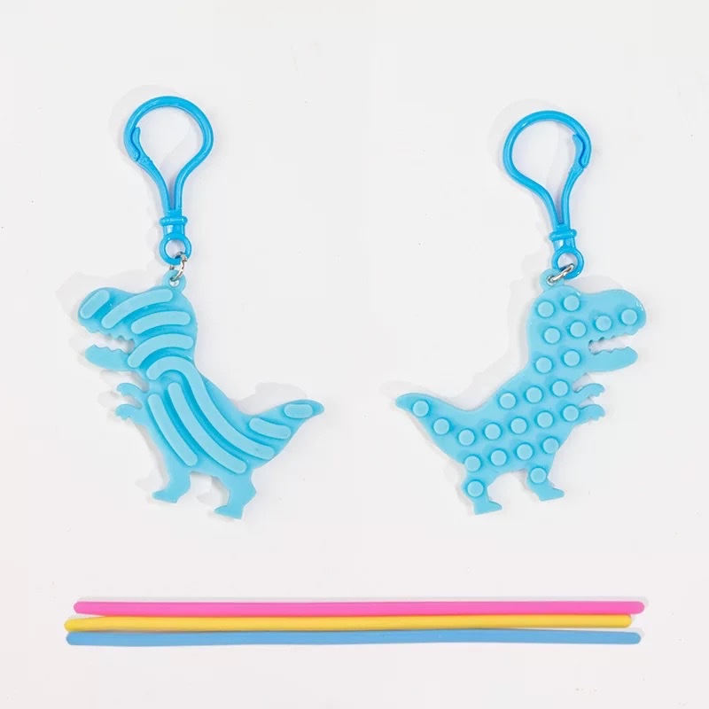 Silicone sensory board keychains, bags, pendants, novel toys Specification image