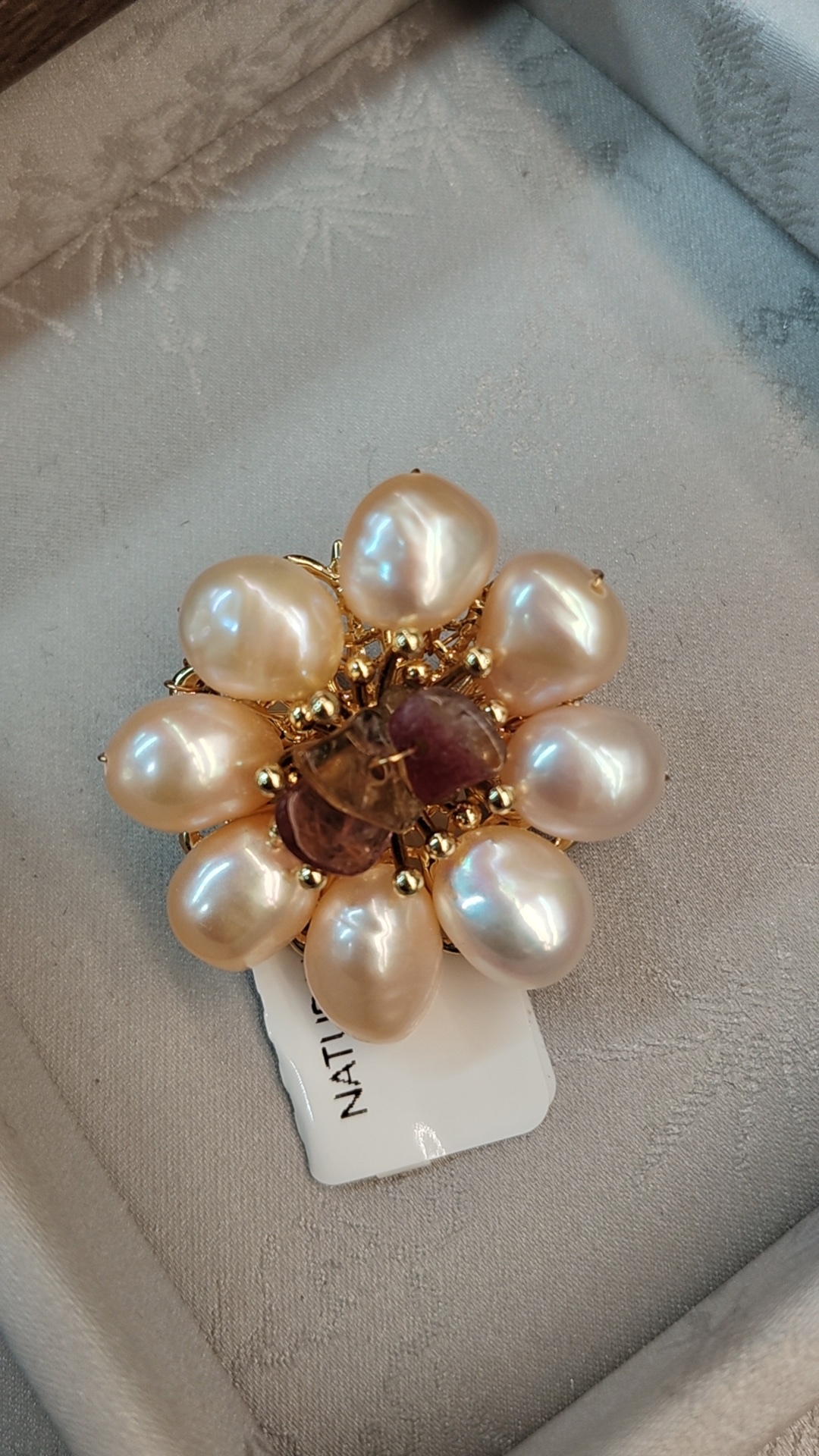 Creative blank brooch, metal plate flower badge, fashionable accessory, suitable for DIY personalized customization alloy brooch