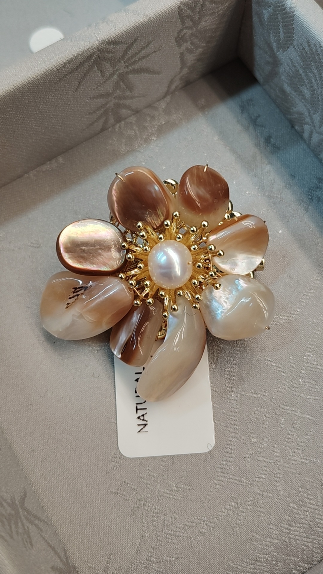 Creative blank brooch, metal badge plate, flower brooch, alloy brooch accessory decoration