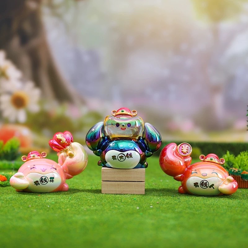 Authentic lucky and prosperous crab blind box decoration, simulated crab table, opening and housewarming figurine, birthday gift detail image 4