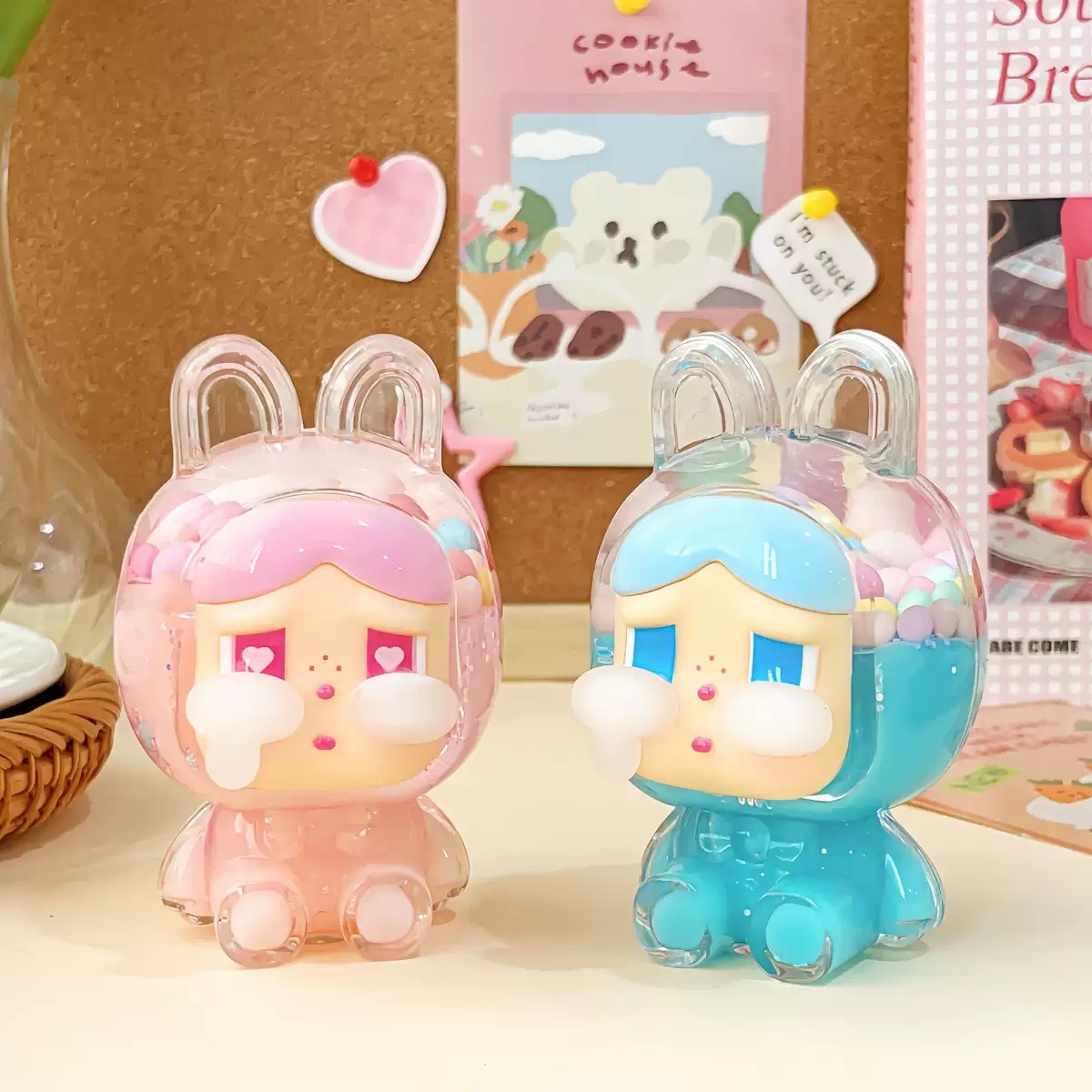 New cute crying rabbit, ugly and adorable flowing sand in oil acrylic bestseller, trendy toy, creative decoration, table setting gift details Picture