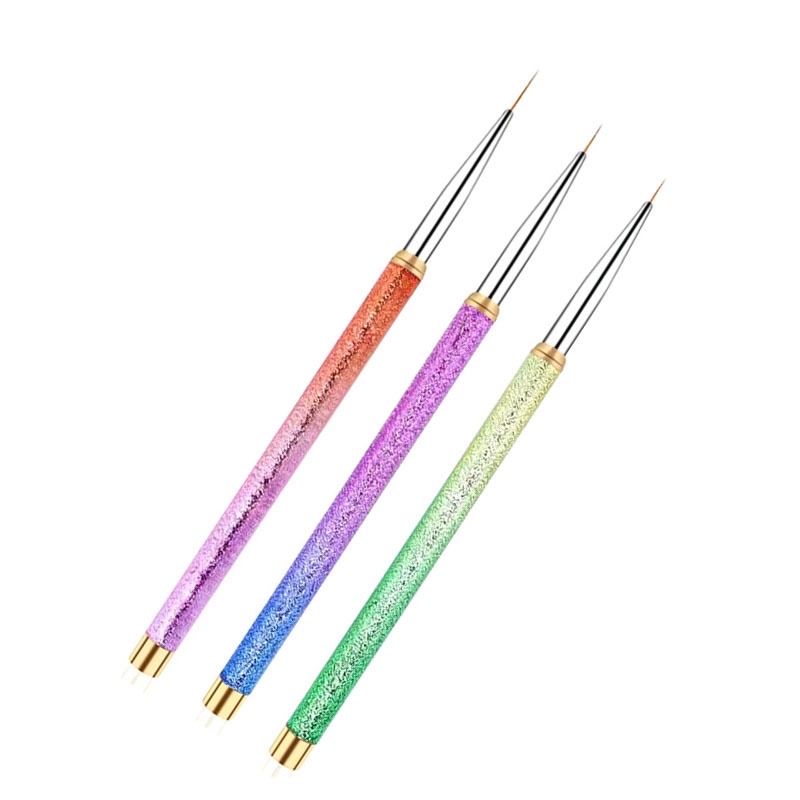Cross-border nail pen wholesale, string pen, painting pen set, nail tool set of 3 pieces, nail brush Application Scenario